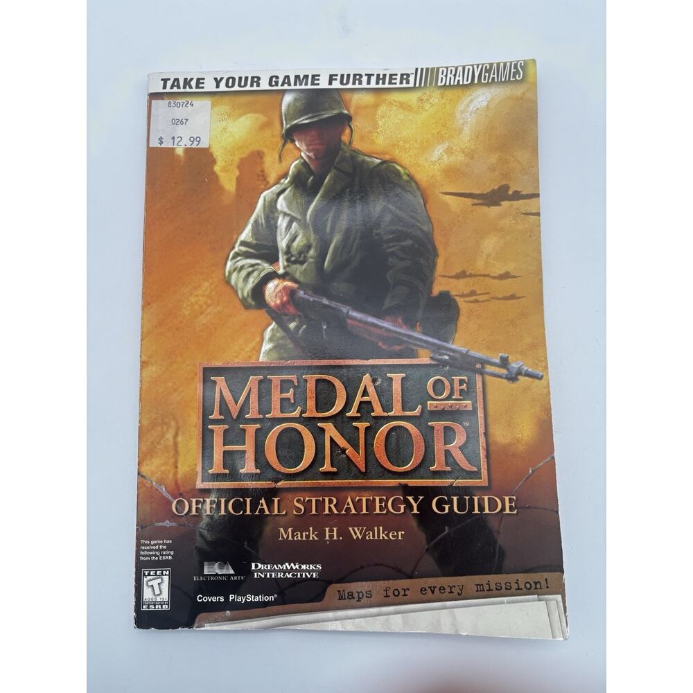 Medal of Honor Official Strategy Guide Brady Sony Playstation EA DreamWorks